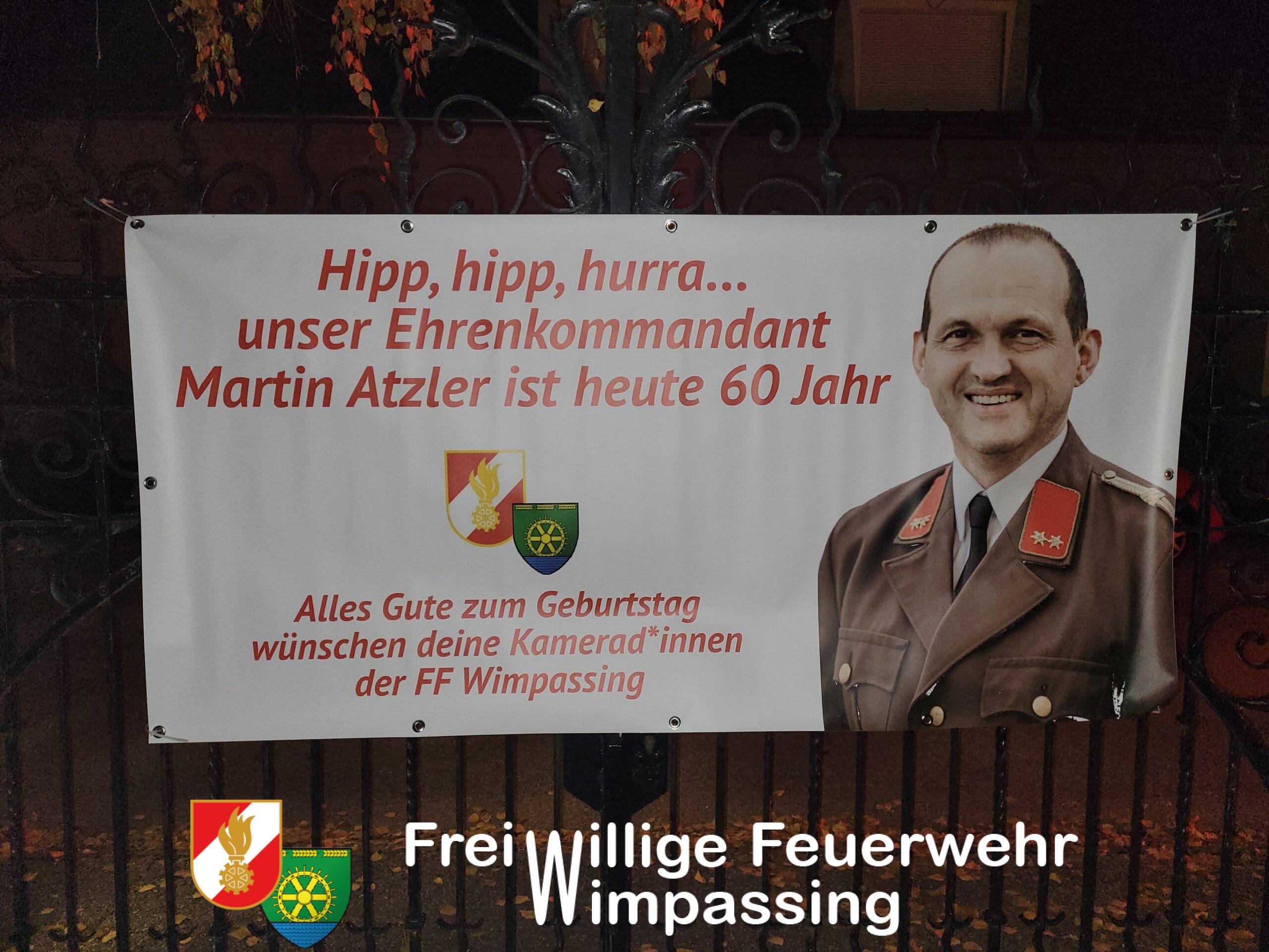 60 Geburtstag EOBI Martin Atzler Freiwillige Feuerwehr Wimpassing